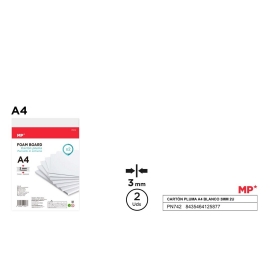 ADHESIVE FOAM BOARD 5MM - 29.7 X 42CM