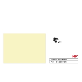 COLOURED CARDBOARD 50 X 70CM - YELLOW 200GSM