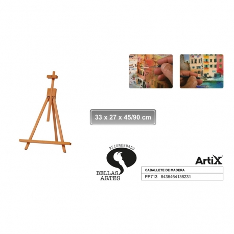 campus DISCOVERY EASEL SET 12 TUBES 21ML/CANVAS/BRUSHES/PAINTING KNIVES/MANNEQUIN