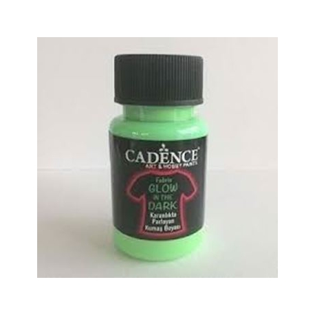 GLOW IN THE DARK FABRIC PAINT 50ML - DARK GREEN