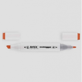 ARTIX - CHROMAX  DOUBLE POINTED ALCOHOL MARKER - BROWN/ORANGE