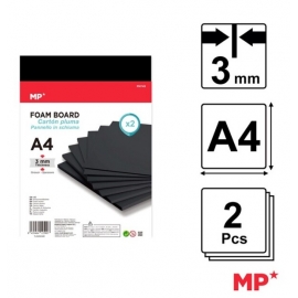 HIGH QUALITY BLACK FOAM BOARD A4 3MM