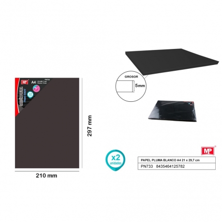 HIGH QUALITY FOAMBOARD A4 BLACK 5MM