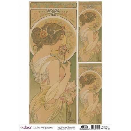ART NOUVEAU COLLECTION AN-09 30 X 42CM