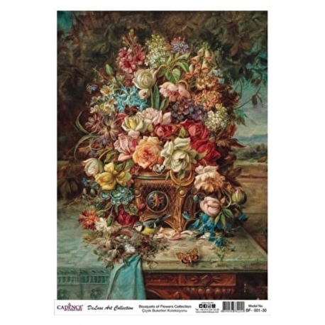 BOUQUETS OF FLOWERS COLLECTION BF-01 30 X 42CM