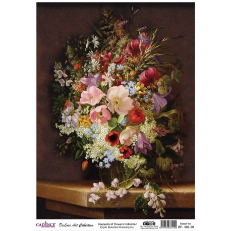 BOUQUETS OF FLOWERS COLLECTION BF-03 30 X 42CM