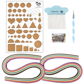 QUILLING COMPLETE KIT INCL. 240PCS PAPER STRIPS AND TOOLS
