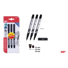FINE LINE MARKER SET - 0.2MM , 0.4MM , 0.8MM