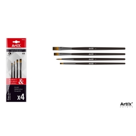 STENCIL PAINTBRUSH SET X 3 2/4/6 CHINA BRISTLE