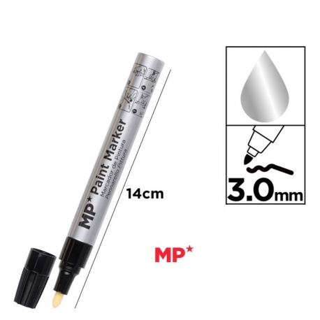 PAINT MARKER BULLET TIP - SILVER 3.0MM