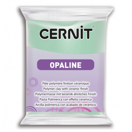 CERNIT POLYMER CLAY OPALINE 56G - VERT MENTHE