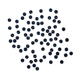 DRESS-IT-UP BUTTONS - MICRO MINI ROUNDS BLACK