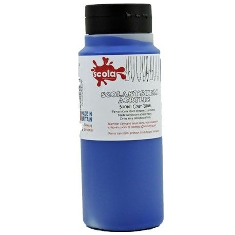 SCHOOL ACRYLIC - MID YELLOW - 500ML