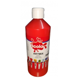 ARTMIX POSTER TEMPERA PAINT 500ML - BRIGHT RED