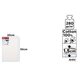 STRETCHED CANVAS 280G - 20 X 30CM