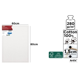 L & B FINE COTTON CANVAS - 24 X 30CM