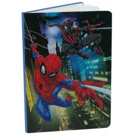 SPIDERMAN CRYSTAL ART DIAMOND PAINTING NOTEBOOK 18 X 26CM  