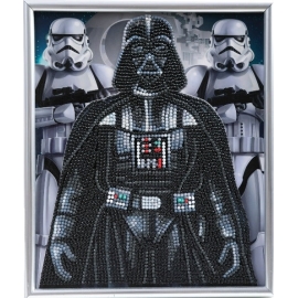 DARTH VADER & STORMTROOPERS 21 X 25CM CRYSTAL ART DIAMOND PAINTING PICTURE FRAME 