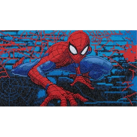 SPIDERMAN 22 X 40CM CRYSTAL ART DIAMOND PAINTING CANVAS KIT