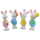 POLYRESIN RABBIT SMALL H5.5CM - SET OF 4