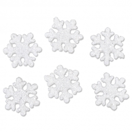 ICE CRYSTALS 20 PCS WHITE/GLITTER