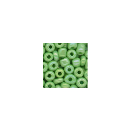GLASS BEADS 5MM 20GRM - MAY GREEN/IRIS