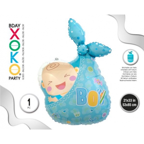 FOIL BALLOON - BABY BOY 53 X 85CM