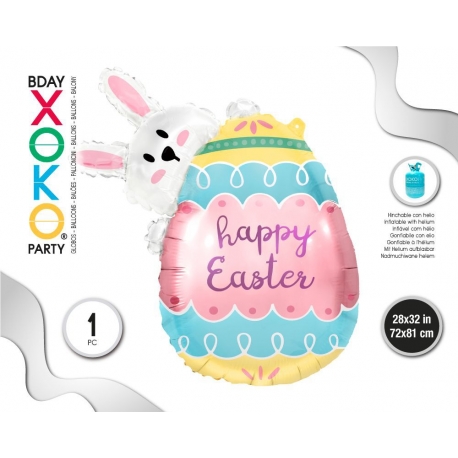 FOIL BALLOON HAPPY EASTER 72 X 81CM