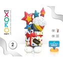 FOIL BALLOON SET 2PC WITH PRESENT BIG 111CM, SMALL 43CM