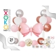 BALLOONS KIT WITH STAND FOIL/NATURAL LATEX, BIG 87CM, SMALL 25CM