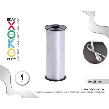 PAPER RIBBON - WHITE 90MTR