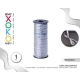HOLOGRAPHIC PAPER RIBBON - SILVER 90MTR