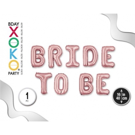 ROSE GOLD BALLOONS PACK BRIDE TO BE