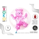 PINK BEAR BUBBLE BALLOON 60CM