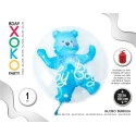 BLUE BEAR BUBBLE BALLOON 60CM