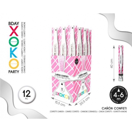 CONFETTI CANON PINK 40CM