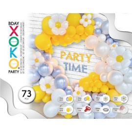 SET DAISY BALLOONS 73PCS