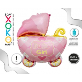 FOIL BALLOON BABY GIRL 69X88CM