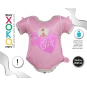 FOIL BALLOON BABY GIRL 59X58CM