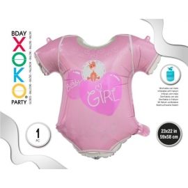 FOIL BALLOON BABY GIRL 59X58CM