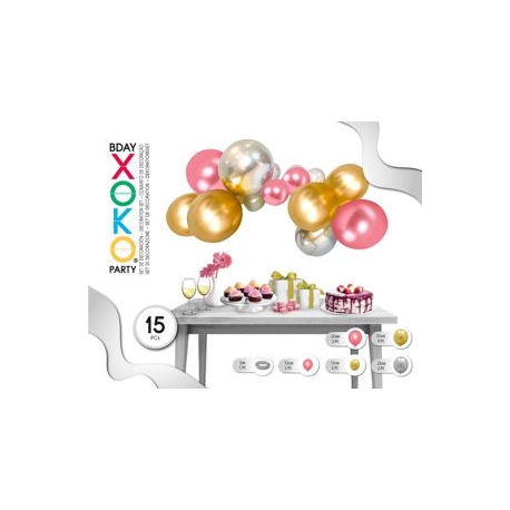 BALLOON B' DAY DECORATION SET 15 PCS