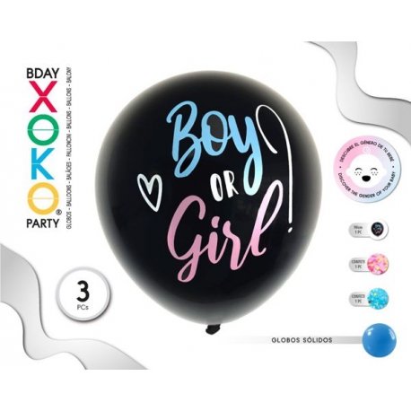 B' DAY BALLOON BOY OR GIRL 90CM