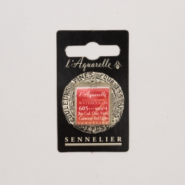 Sennelier Watercolour Half Pan - CADMIUM RED LIGHT 