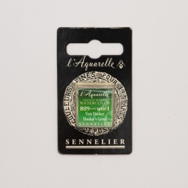 Sennelier Watercolour Half Pan - HOOKER'S GREEN 