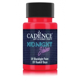 MIDNIGHT SHINE UV PAINT 50ML - ORANGE RED