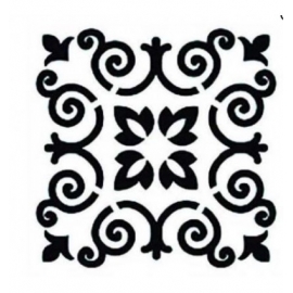 STENCIL HOME DECOR SERIE 45 X 45CM
