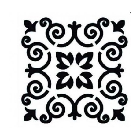 STENCIL HOME DECOR SERIE 45 X 45CM