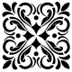STENCIL HOME DECOR SERIE 45 X 45CM