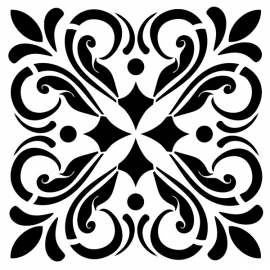 STENCIL HOME DECOR SERIE 45 X 45CM
