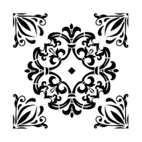 STENCIL HOME DECOR SERIE 45 X 45CM